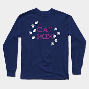 Cat Mom Long Sleeve T-Shirt